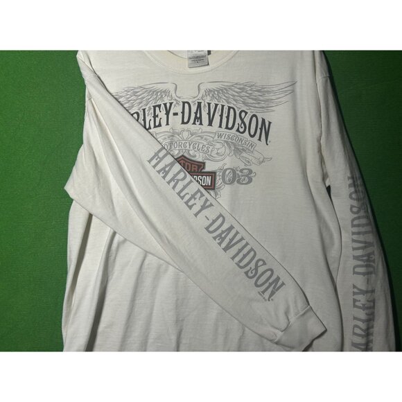 Harley-Davidson H-D HD Long Sleeve T-Shirt "Surf City” Huntington Beach CA 2011 - Picture 3 of 9